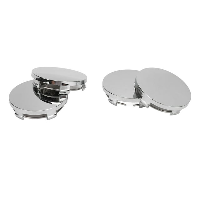 Wheel Center Hub Caps 4PCS 60mm Stylish Durable ABS Metal Universal Car Rim Cover for Vehicle Tyre Protection and Decoration