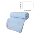 thumbnail image 3 of Cififendec Cool-Touch Summer Quilt with Grey Binding, 59.06"×39.37", Dot-Quilted Breathable AC Comforter, Ultra-Soft Reversible Machine Washable Blanket for Bed & Guest Space(Blue), 3 of 5