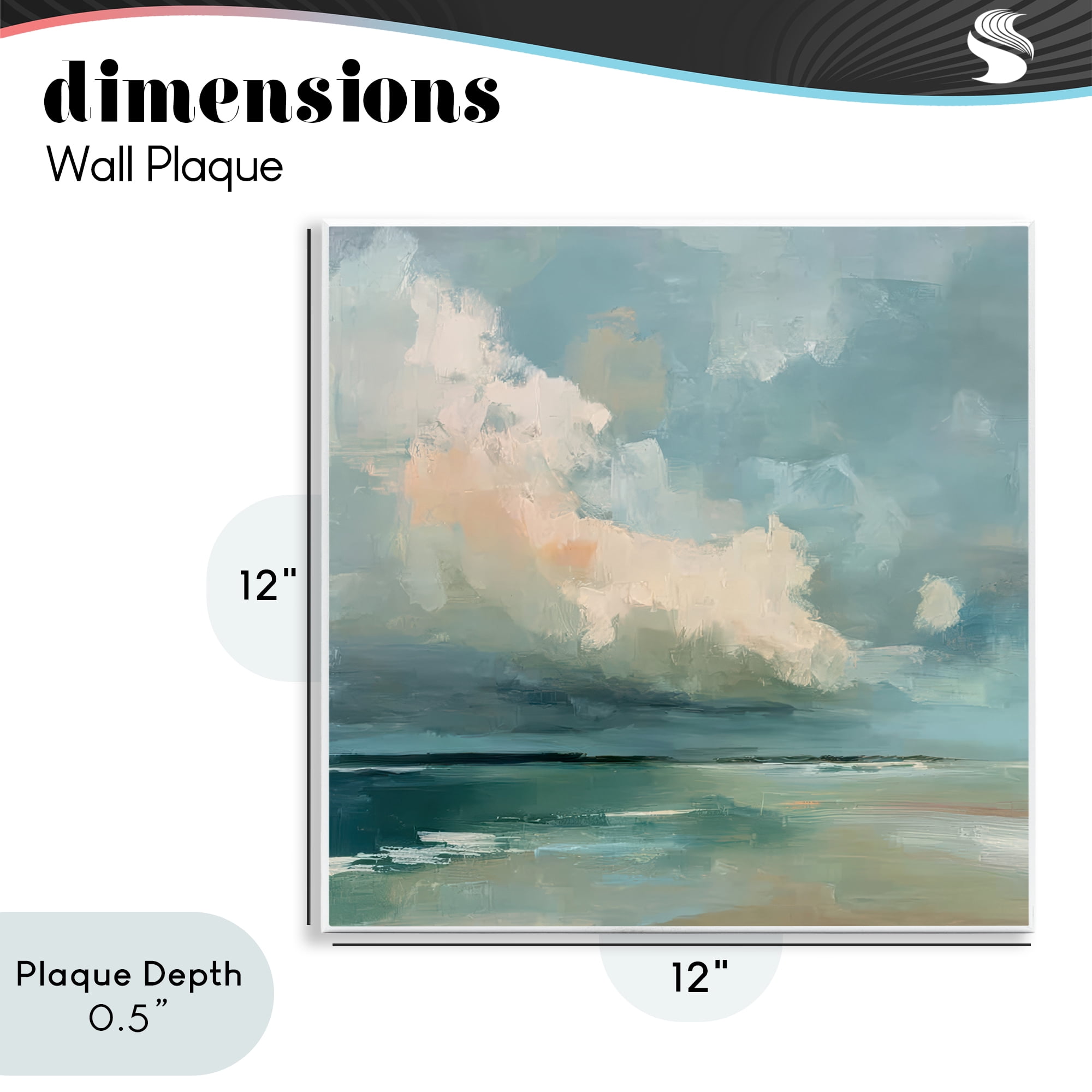 Stupell Industries Stormy Beach with Overhead Clouds Wall Plaque Art, design by Kim Curinga