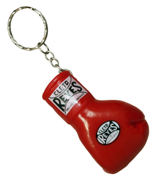Keychain Mini boxing gloves key chain ring flag key ring cute blue color 