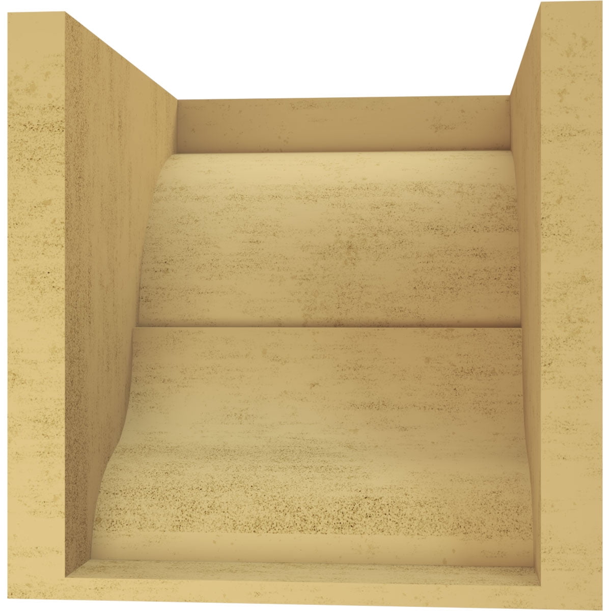 10"W x 10"D x 10"H Wide Asheboro Rough Cedar Woodgrain TimberThane Corbel, Primed Tan