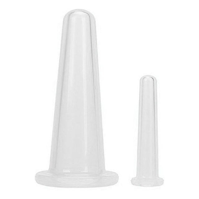 Ventosa Silicona para Masaje Brazos Cara Pierna Brazo Blanco 2 Uds.