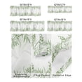thumbnail image 3 of Kitchen Cafe Valance Curtain for Small Windows,Watercolor Green Leaves on White Rod Pocket Short Valances Rustic Farm Botanical Leaf Window Treatment Panel for Living Room/Bedroom/Bathroom,54x18in, 3 of 9