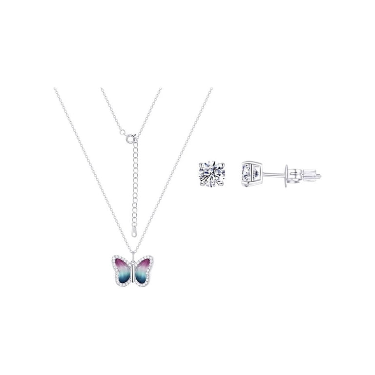 Believe by Brilliance Crystal Butterfly Jewelry Set photo 6