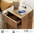 thumbnail image 4 of 63" Modern Wood 3-Drawer Dresser with Reeded Design, Minimalist Dresser Organizer Storage With Charging Station for Bedroom,Living room, Entryway, 4 of 9