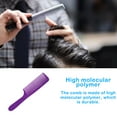 thumbnail image 2 of Peigne Fermé DIY Brosse de Coiffure Réutilisable Courbée pour Hommes Femmes Peigne Accessoires de Barbiers Outil de Coiffure Manche Rond Hommes Femmes Massage Violet, 2 of 7