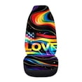 thumbnail image 3 of Uourmeti Car Seat Covers Premium Front Car Seat Cover Polyester Personalized, Suitable for Automobile Van, LOVE, 3 of 6