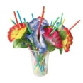 thumbnail image 2 of Decoración de Cóctel Soledad Pajitas de fiesta de flores coloridas, 2 of 8