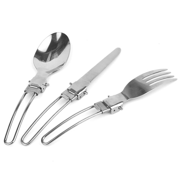 Juego de cubiertos ANGGREK cuchillo tenedor cuchara 3 unids/set Acero inoxidable