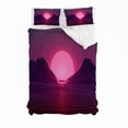thumbnail image 3 of 3D Sunset Mountain Lake Nature Landscape Quilt Cover Set Bedding Set Duvet, 3 of 3