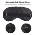 thumbnail image 4 of Silk Sleep Mask, Lightweight and Comfortable, Super Soft, Adjustable Contoured Eye Mask for Sleeping, Best Night Blindfold Eyeshade, Eye Mask with Adjustable Strap, Black, 4 of 6