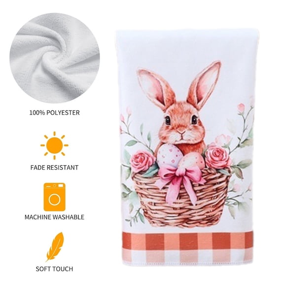 Dmlowu Easter Towels - Extra Soft Absorbent Easter Decorations Bath Towels, Quicker Dry Hand Towels for Bathroom Hotel Home Gym