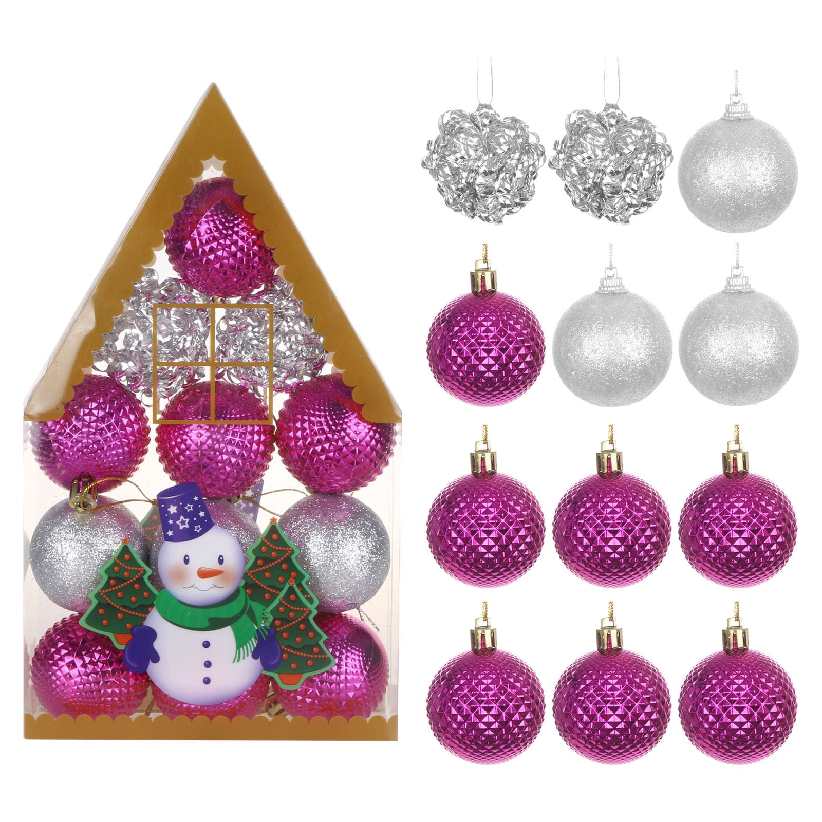12pcs Glitter Key Craft Hanging Ornaments Festival Christmas Home Decor Supply 