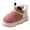 Red, variant on Kids Boys Girls Winter Cloud Warm Home Plush Slippers on Cozy Soft Cover House Slippers Red