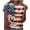 510_Blue, variant on MEICHEN 4th of July Outfits for Women Short Sleeve American Flag Print Shirts Crewneck USA Flag Patriotic Casual Tops Summer 250th Anniversary Tops