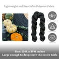 thumbnail image 2 of Wrapables 10Ft Bohemian Cheesecloth Gauze Table Runner for Rustic Weddings, Parties, Home Decor, 1pc Black, 2 of 6