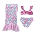 thumbnail image 1 of Ensemble Bikini Queue de Sirène pour Filles Maillot de Bain, 1 of 7