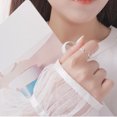 thumbnail image 3 of Finger Ring Fashion Simple ECG Heartbeat Shape Knuckle Ring Charm Ring for Women, 3 of 5