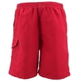 thumbnail image 2 of Men's Board Shorts Sport Beach Swimwear Bathing Suit Slim Fit Trunks (36, #7 Imperial Red), 2 of 3