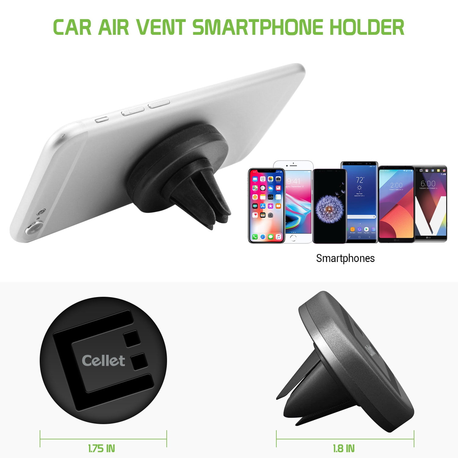 Cellet 2 Pack,with 4 Metal Plate Car Phone Mount,Air Vent Phone Holder for LG K20 V/Q7+/Stylo 4/3/2/Q Stylus/V35 ThinQ/V30/V20/G7 ThinQ/G6/G5/Aristo 2 Plus/K8/K30/K20/X Venture/Tribute Dynasty 4351507278 Cellet 2 Pack,with 4 Metal Plate Car Phone Mount,Air Vent Phone Holder for LG K20 V/Q7+/Stylo 4/3/2/Q Stylus/V35 ThinQ/V30/V20/G7 ThinQ/G6/G5/Aristo 2 Plus/K8/K30/K20/X Venture/Tribute Dynasty 4351507278