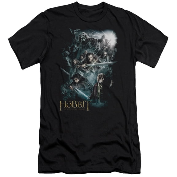 The Hobbit Epic Adventure S/S Adult 30/1 T-Shirt Black