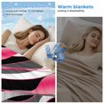 thumbnail image 2 of Pink Stripe Cooling Blanket,Lightweight Breathable Summer Throw Blanket with Double Sided Cold Effect,Gradient Grey Moire Geometric Modern Abstract Picnic Blankets Bed Sheet for Hot Sleepers 60"x80", 2 of 8