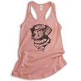 thumbnail image 1 of Hipster Dog Tank Top, Ladies Racerback Tank Top, Dog Lover Tank, Dog Tank, Dog Glasses Tank, Dog Nerd Tank, Desert Pink, Medium, 1 of 3