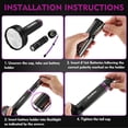 thumbnail image 3 of EverBrite UV Flashlight, 128 LED Blacklight Flashlights, 395nm Black Light Flashlight for Pet Urine Detection, Scorpions, Dry Stains, Bed Bug (Batteries Included), 3 of 8