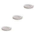 thumbnail image 1 of Thinsony Femmes Chic Perle Strass Stretch Bracelet Mariage Bal pour Mariée Blanc 2 Rangée 3Set, 1 of 6