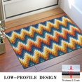 thumbnail image 3 of Orange Geometric Pattern Door Rugs,Washable Non Slip Door Mats Indoor,Decorative Door Mats,Entry Mat Indoor for Entrance,Bedroom,Kitchen,Bathroom,16"x24", 3 of 6