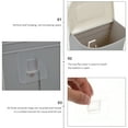 thumbnail image 3 of 2pcs Plastic Garbage Bag Holders Wall-mounted Garbage Bag Racks Waste Bag Shelves, 3 of 9