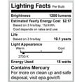 thumbnail image 3 of Satco 07413 - 18T2/27/230V S7413 Twist Medium Screw Base Compact Fluorescent Light Bulb, 3 of 3