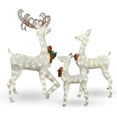 thumbnail image 2 of Cvortll 3-Piece Lighted Christmas Reindeer Family, Outdoor Indoor Christmas Decorations for Yards Garden Lawn Patio, Holiday Light up Decorations w/ 210 LED Lights, Stakes, Zip Ties, 2 of 9