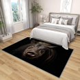thumbnail image 4 of 5x7 Rug, Wild Boar Rug Washable Non Slip Soft for Living Room Bedroom, 3D Wild Animal Area Rug, Black Carpet, Wild Boar Home Decor & Gifts, 4 of 7