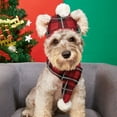 thumbnail image 3 of Acrylic Knit Winter Dog Hat Scarf Set - Soft Warm, Elastic Fit, Matching Design, for Small Breed Dogs, Cold Weather Indoor Outdoor Pet Accessory, 3 of 6