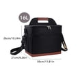thumbnail image 4 of Premium Insulated Cooler Bag With Bottle Opener - Compact Oxford Cloth Lunch Tote For Picnic Beach Camping Travel, 11.8x10.2x8.3 Inches, Removable Shoulder Strap, 4 of 10