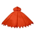 thumbnail image 7 of Yuncity Kids Halloween Cape Ghost Print Hooded Sleeveless Cloak Cozy Lightweight Fall Winter Poncho Holiday Party Stage Performance Orange, 7 of 7