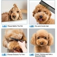 thumbnail image 7 of 7.0in Stainless Steel 6 in 1 Professional Dog Grooming Scissors Kit, Heavy 4CR Titanium Coated Straight & Thinning & Curved Shears & Comb Set for Dog & Cat Grooming, 7 of 7
