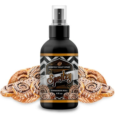 Spritzy Cinnamon Roll Deodorizing Bathroom and Toilet Air Freshener Spray, 4oz, 1 Count