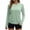Green, variant on Miluxas Women's Long Sleeve Shirts Solid Color Sun Protection Shirts for Hiking Fishing Workout Rash Guard Hot Pink