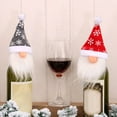 thumbnail image 5 of Bluelans Christmas Adorable Santa Claus Gnome Decor Hat Wine Bottle Cover for Xmas Party, 5 of 7