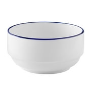 Mainstays Blue Rim Stoneware Bowl