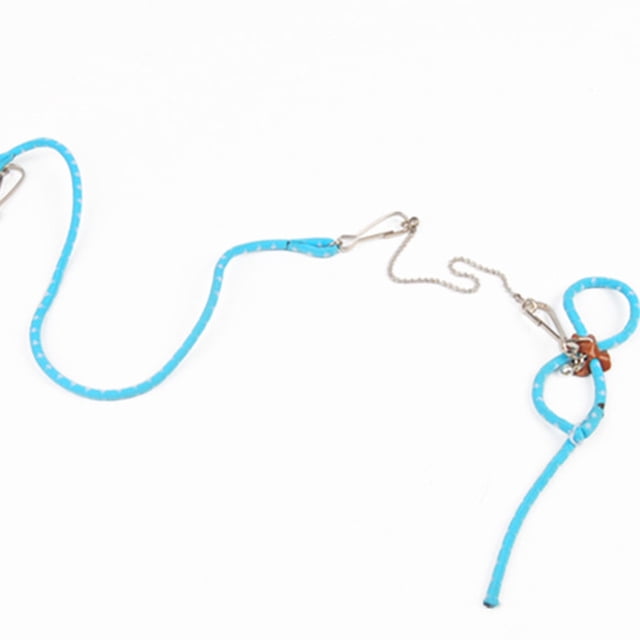 VONKY Enjoy Peaceful Walk With Pet Lovely Adjustable Hamster Harness Rope Compact And Lightweight Premium Light blue