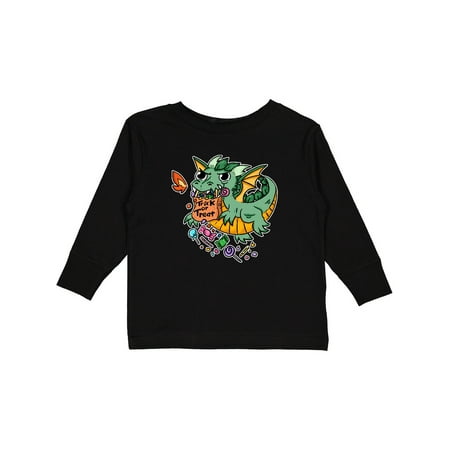 

Inktastic Cute Halloween Dragon Trick or Treat Gift Toddler Boy or Toddler Girl Long Sleeve T-Shirt