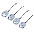 thumbnail image 4 of Conector de faro de cerámica de 4 Uds., enchufe precableado que reemplaza el adaptador de enchufe resistente fácil de instalar para enchufe hembra H13, 4 of 8