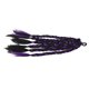 thumbnail image 5 of Extensión de cola de caballo trenzada, extensión de cola de caballo trenzada de boxeo larga y suave para mujeres y niños, uso diario, color negro y morado, 5 of 12