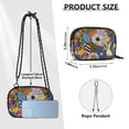 thumbnail image 4 of FORMRS Mini Crossbody Bag for Women Adjustable Shoulder Rope Travel Casual Phone Purse, Blue Floral, 4 of 7