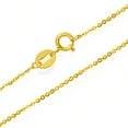 thumbnail image 1 of Authentic 18 Karat Yellow Gold Necklace for Women Wedding Jewelry Cute Rolo Chain 18"/45cm, 1 of 6