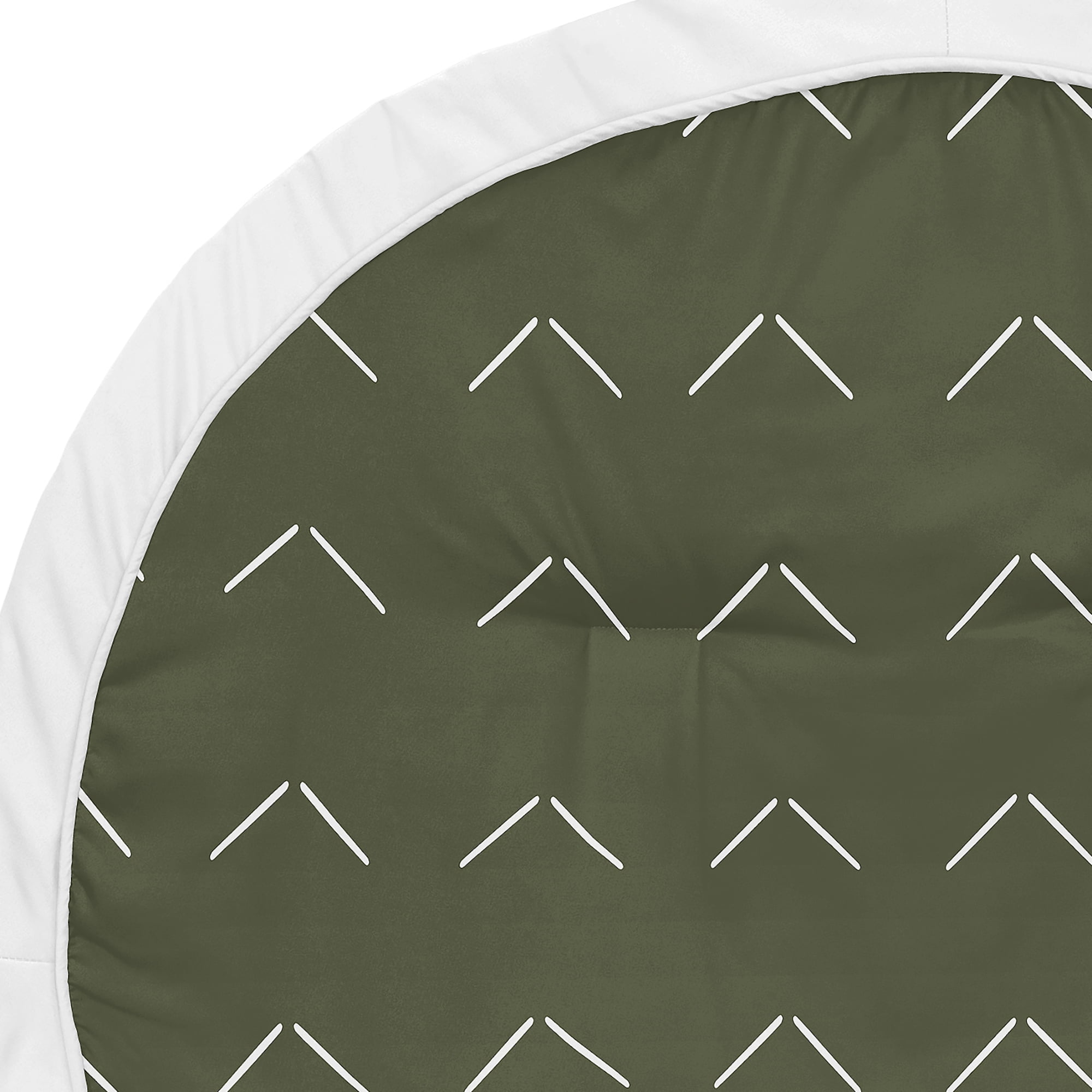 Sweet Jojo Designs Woodland Arrow Green and White Baby Play Mat