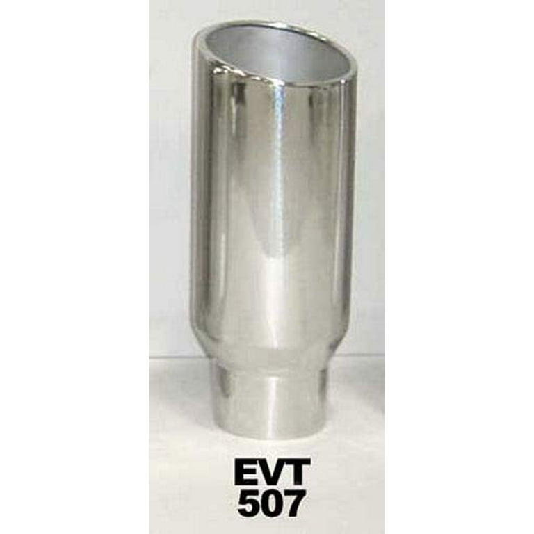 Pypes Exhaust Tip 5in x 7in 18in L Polished Weld-on EVT507 Pypes Exhaust Tip 5in x 7in 18in L Polished Weld-on EVT507
